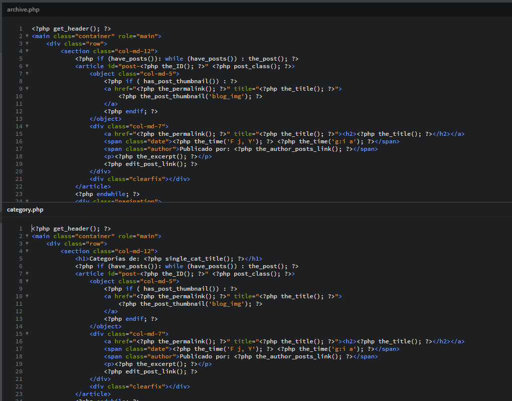 Funcionalidades importantes en un Theme WordPress